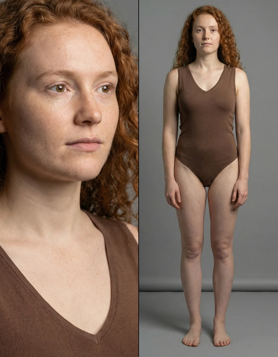 Corps et visages avec IA