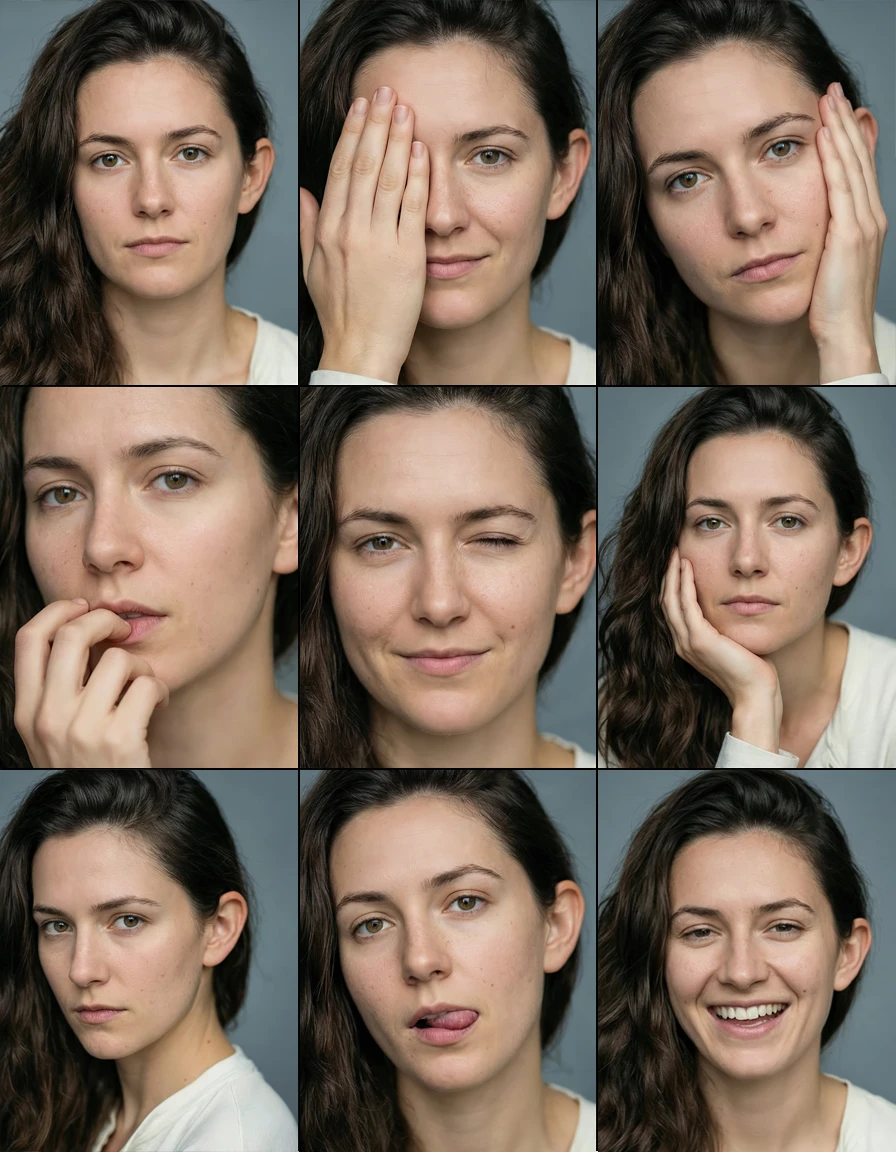 Corps et visages avec IA